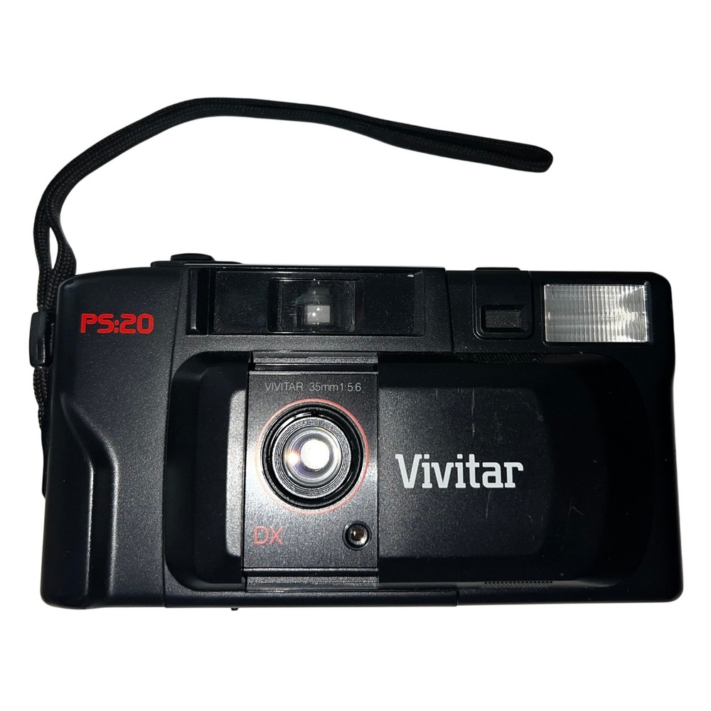 Vivitar PS20 Point and Shoot 35mm‎ Film Camera with Strap and Original Box